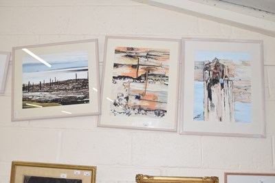 Lot 240 - Wendy Long, a group of gouache and ink studies...