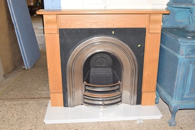Lot 249 - A cast iron and steel inset fire place...