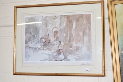 Lot 256 - After William Russell Flint, coloured print,...