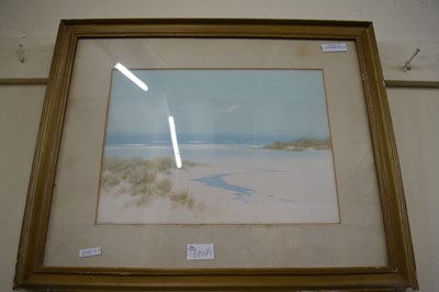 Lot 680A - F WIDGERN, WATERCOLOUR STUDY, BEACH SCENE, F/G