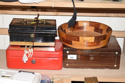Lot 540 - Mixed Lot: Storage boxes and tins