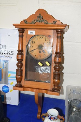Lot 575 - Pine wall clock