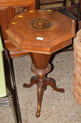 Lot 271 - Victorian walnut veneered octagonal topped...