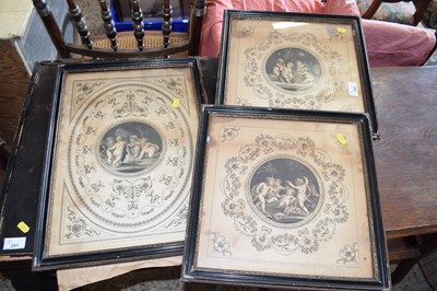 Lot 282 - Group of coloured engravings of cherubs