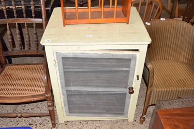 Lot 289 - A wood framed and perforated zinc meat safe