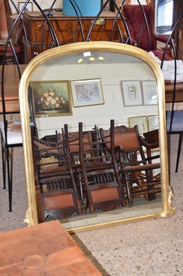Lot 302 - A pair of modern gilt framed overmantel mirrors