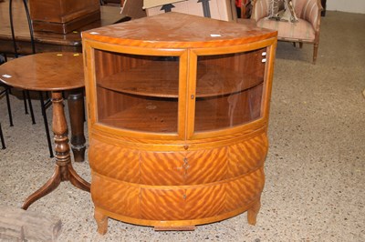 Lot 317 - A vintage corner display cabinet