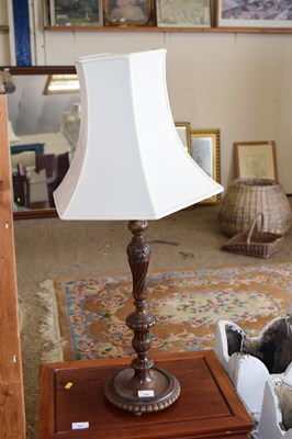 Lot 328 - Hardwood table lamp
