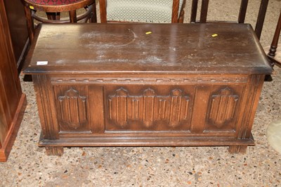 Lot 341 - Dark oak blanket box