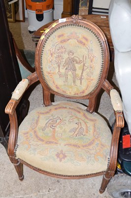 Lot 358 - A French style armchair