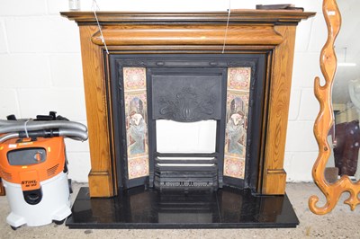 Lot 350 - A reproduction Art Nouveau style fire place...