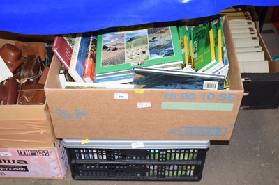 Lot 629 - Two boxes of books to include UK landscape