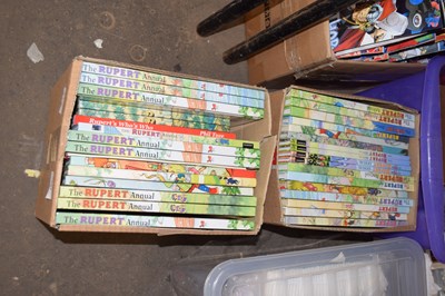 Lot 641 - Two boxes of Rupert annuals