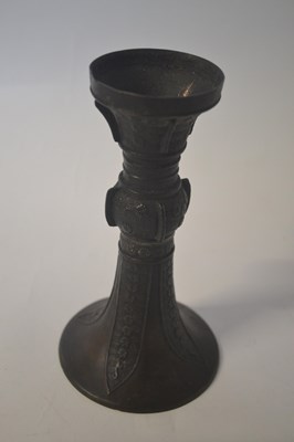 Lot 304 - CHINESE BRONZE GU VASE