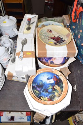 Lot 677 - QUantity of collectors plates and spoons