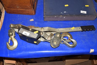 Lot 693 - A winch?