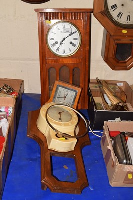 Lot 699 - Wall clock and three others (a/f)
