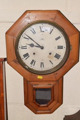 Lot 701 - Pine wall clock