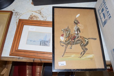 Lot 713 - Illustration of Oxfordshire Hussars together...