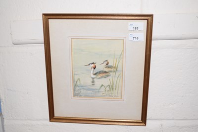 Lot 716 - Roland Green (1896-1972), Pair of Grebes on...