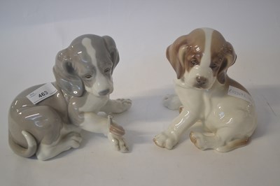Lot 352 - LLADRO & NYMPHENBURG PUPPIES