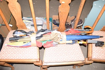 Lot 799 - Quantity of various walking sticks, umbrellas etc
