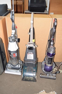 Lot 813 - Two Dyson vacuum cleaners and a Hoover brush n...