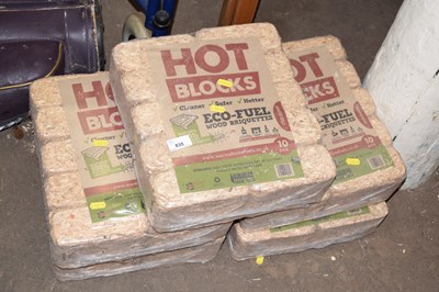 Lot 835 - Five bags of Hot Blocks wood briquettes
