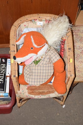 Lot 872 - A child's chair and soft toy