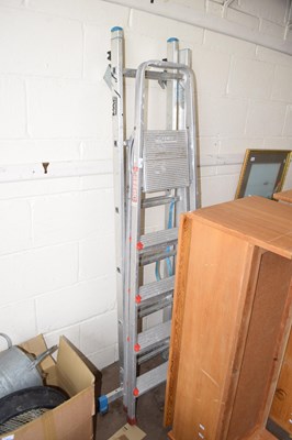 Lot 897 - Two aluminium stepladders