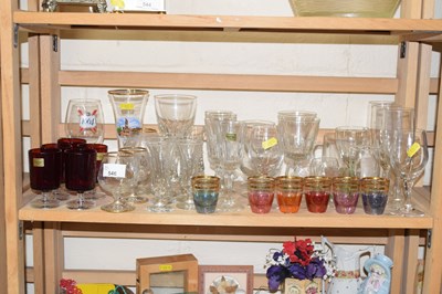 Lot 546 - Quantity of various drinking glasses, various...