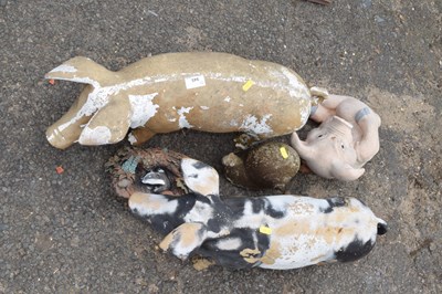 Lot 945 - Mixed Lot: Garden ornaments, mainly pigs