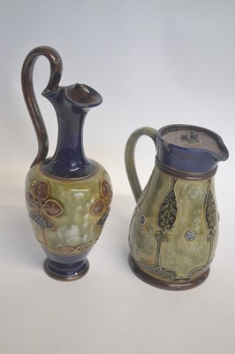 Lot 261 - ROYAL DOULTON ART NOUVEAU EWER AND JUG
