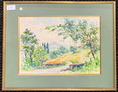 Lot 57 - Betrand Piemore (French, 1884-1972), landscape...
