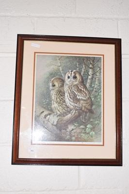 Lot 223 - RAYMOND WATSON SIGNED PRINT. THE TAWNY OWL