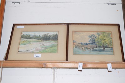 Lot 239 - A E ANDERSEN: PR. WATERCOLOURS: LANDSCAPES in...