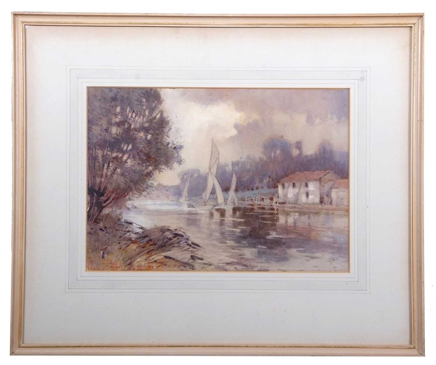 Lot 469 - Frank Southgate RBA (1872-1916), Sailing boats...