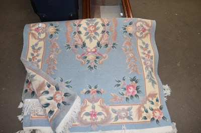 Lot 747 - MIXED LOT: THREE MODERN CHINESE FLORAL RUGS...