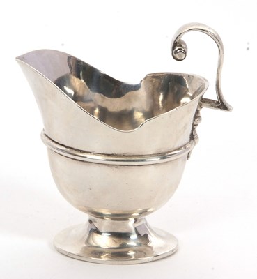 Lot 10 - A Victorian silver helmet shaped cream jug of...