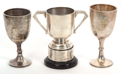 Lot 16 - Mixed Lot:  Two George VI silver...