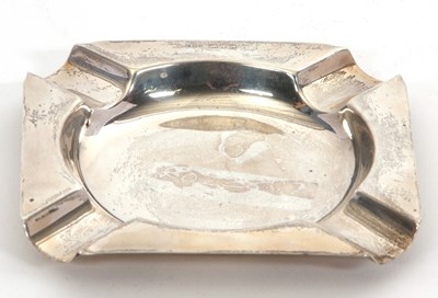 Lot 20 - George V silver ashtray, hallmarked for...
