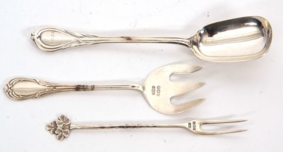 Lot 34 - Mixed Lot: Victorian silver mustard spoon,...