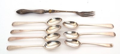 Lot 38 - Mixed Lot: Seven Old English pattern Georgian...