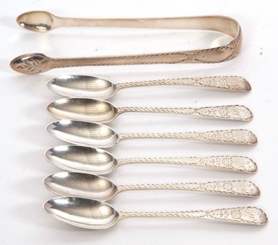 Lot 39 - Mixed Lot: Set of six Georgian silver Old...