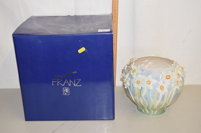 Lot 25 - Franz porcelain Narcissus jardiniere
