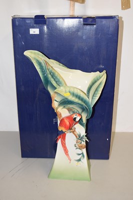 Lot 30 - Franz porcelain Macaw vase with box