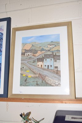 Lot 41 - Janice McGloine countryside village scene,...