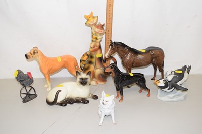 Lot 62 - A group of various animal ornaments to include...