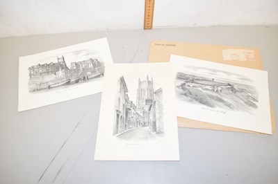 Lot 63 - Three unframed views of Cromer