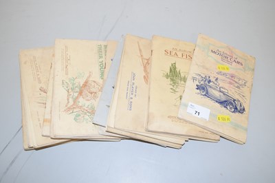 Lot 71 - A group of various albums of cigarette cards